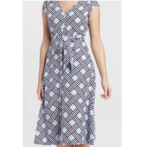 Draper James V Neck Button Front Dress
